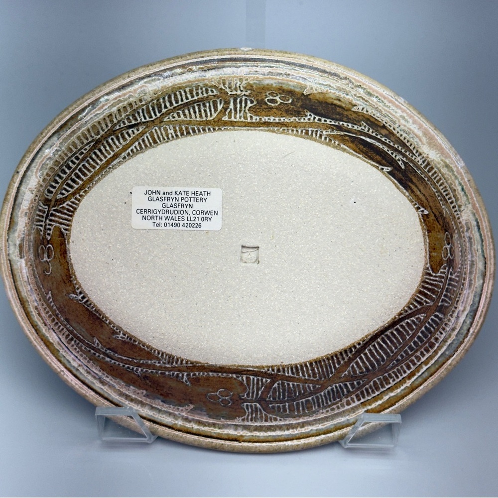Vintage Glasfryn Pottery Etched Ceramic Bowl - Picture 10 of 11